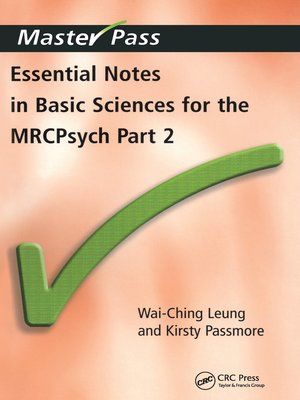 cover image of Essential Notes in Basic Sciences for the MRCPsych